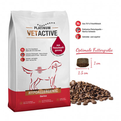 Platinum Vetactive Hypoallergenic puolikostea koiranruoka