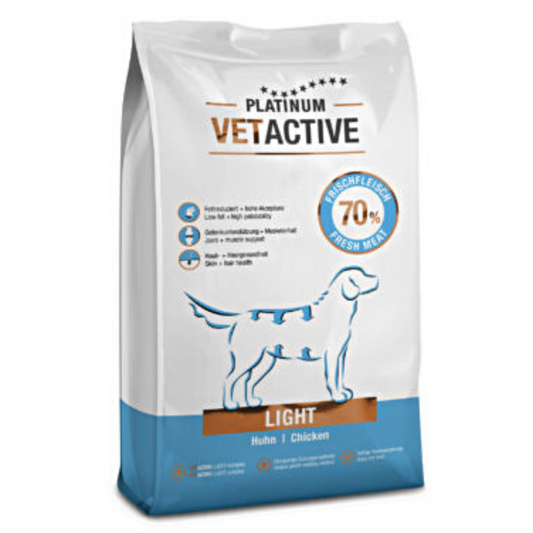 Platinum Vetactive Light puolikostea koiranruoka