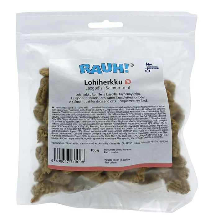 RAUH! Salmon Treat 100 g (Lohiherkku)