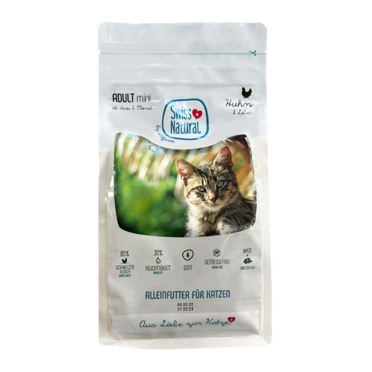 Swiss Natural Cat Chicken & Liver 800 g puolikostea kissanruoka