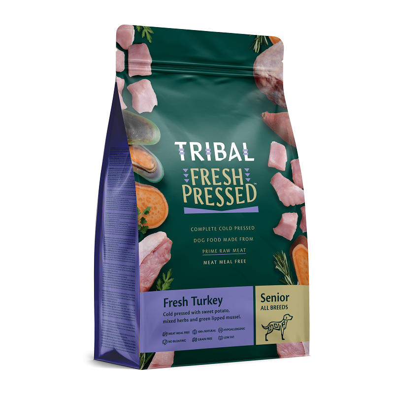 Tribal Fresh Pressed Senior Light Turkey kylmäpuristettu kuivaruoka