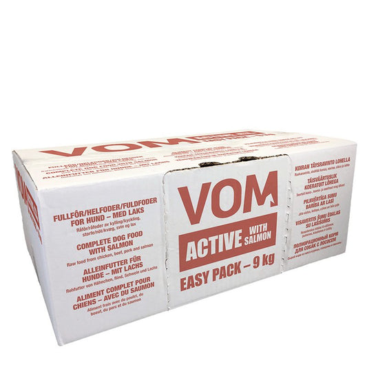 VOM og Hundemat Active no.25 lohella 9 kg