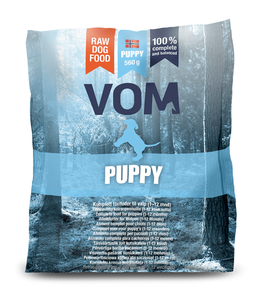 VOM Puppy 560g raaka täysravinto pennulle