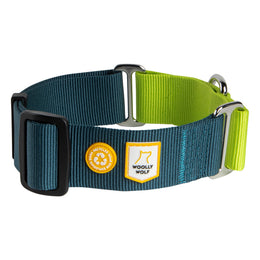 Woolly Wolf Martingale Deep Teal Mix koiran kaulapanta