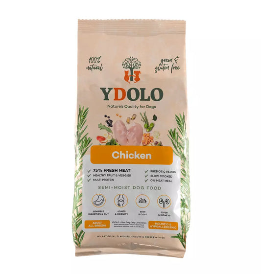 YDOLO Healthy & Pure Chicken puolikostea koiranruoka