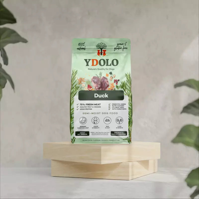 YDOLO Healthy & Pure Duck puolikostea koiranruoka