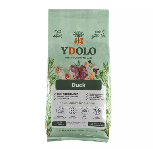 YDOLO Healthy & Pure Duck puolikostea koiranruoka